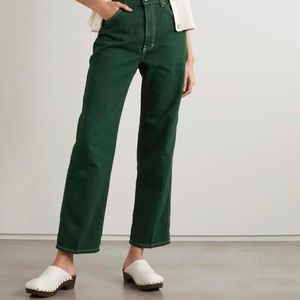 Reformation green jeans. Size 26.